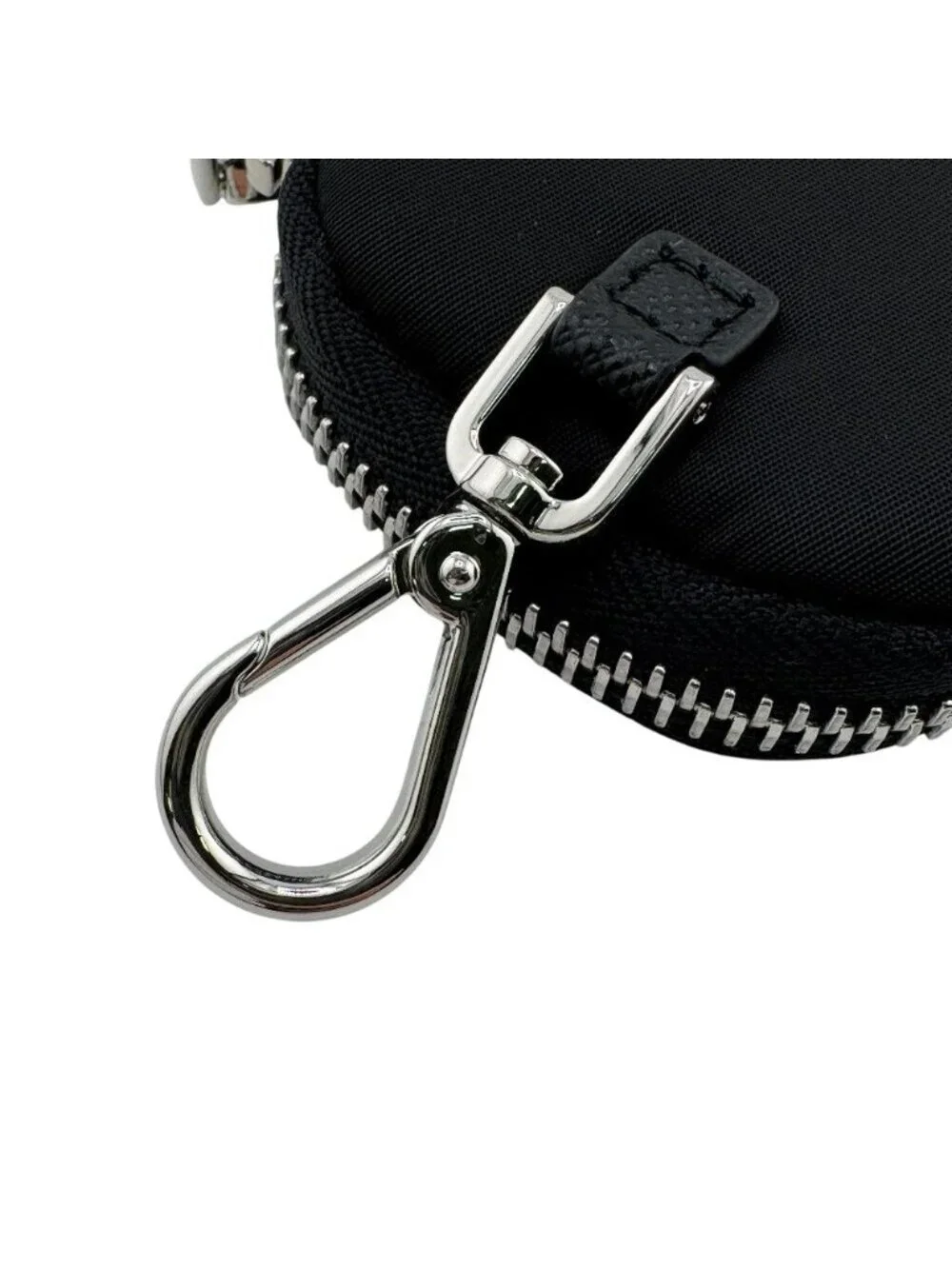Prada Re-Nylon Mini Pouch Triangle Logo Black